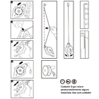 Kit Jogo Marcação Linha Giz 15m Azul Pedreiro Gesseiro Com Ní