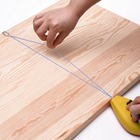 Kit Jogo Marcação Linha Giz 15m Azul Pedreiro Gesseiro Com Ní