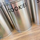 Kit Jogo Pote Lata Metal 3pçs Chá Café Açucar Cromado