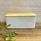 Kit Jogo Pote Lata Metal Chá Café Açúcar Brinox Branco 4pçs