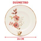 Kit Jogo Prato Raso Jantar 10 Pessoas 10pçs Chá Das 5 Oxford