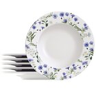 Kit Jogo Prato Raso Jantar 6 Pessoas 6pçs Ana Alice 27,5cm