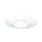 Kit Jogo Pratos Fundo Sopa Transparente 6 Peças 22,4cm