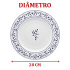 Kit Jogo Pratos Raso Fundo 12 Peças 6 Pessoas Flamingo Ming