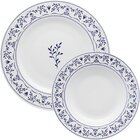 Kit Jogo Pratos Raso Fundo 20 Peças 10 Pessoas Flamingo Ming