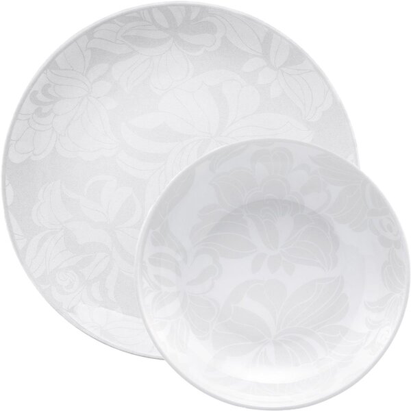 Kit Jogo Pratos Raso Fundo Sopa Coup Blanc 12pçs 6 Pessoas