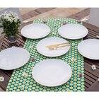 Kit Jogo Pratos Rasos Fundos Sobremesas Coup White 18 Peças