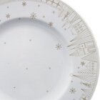 Kit Jogo Pratos Rasos Jantar 6 Pessoas 6pçs Natal Noel 28cm