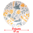 Kit Jogo Pratos Sobremesa Lanche P 10 Pessoas 10pçs Bem Tevi