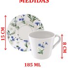 Kit Jogo Xicaras 8 Pessoas 8pçs Tramontina Ana Alice 185ml