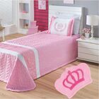 Kit Kids Para Quarto De Menina = Cortina Voal Bordada + Cobre