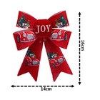 Kit Laço Acetinado Pvc Tecido Vermelho Natal Carros 16cm 12 U