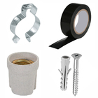 Kit Lâmpada Churrasqueira 170w 220v Fio 4 M Soquete Isolante