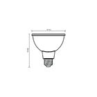 Kit Lâmpada LED GU10 Dicroica 6,5W 480lm Amarela Bivolt Direcional Lexman