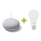 Kit Lâmpada LED Smart Wi-Fi EWS 410 Izy Intelbras e Google Nest Mini 2ª Geração Giz