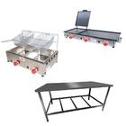 Kit Lanchonete Mesa De Manipulação 120x55cm + Fritadeira A Gá