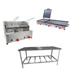 Kit Lanchonete Mesa De Manipulação 190x70cm + Fritadeira A Gá