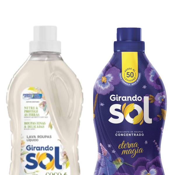 Kit Lava Roupas Coco E Baunilha 1 Litro + Amaciante Eterna Ma