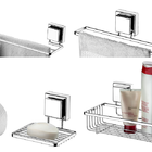 Kit Lavabo Banheiro Cromado Ventosa 06 Peças Future