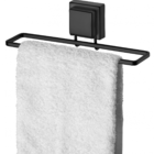 Kit Lavabo Banheiro Preto Fosco Ventosa 02 Peças Future Ganch