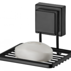 Kit Lavabo Banheiro Preto Fosco Ventosa 05 Peças Future