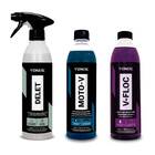 Kit Lavagem Vonixx Moto-v Shampoo + V-floc + Delet 500ml