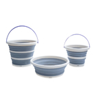 Kit Lavanderia 2 Baldes Dobráveis 5l 10l Bacia 5l - Simplo Br