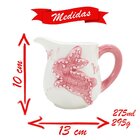 Kit Leiteira E Açucareiro De Páscoa Rosa E Amarelo Em Cerâmica