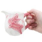 Kit Leiteira E Açucareiro De Páscoa Rosa E Amarelo Em Cerâmica