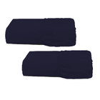 Kit Lençol 2 Pçs Casal Queen Com Elástico Azul Marinho Casen
