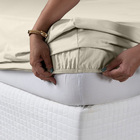 Kit Lençol 4 Pçs 400 Fios Ponto Palito Para Cama De Casal Cas