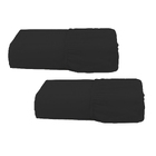 Kit Lençol De Baixo Casal Queen 2 Pçs Com Elástico Preto Casen
