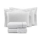 Kit Lençol De Cama Queen Size Algodão 200 Fios 4 Peças Branco