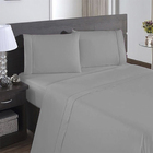 Kit Lençol Elastico Ponto Palito 400 Fios De Tres Peças Para