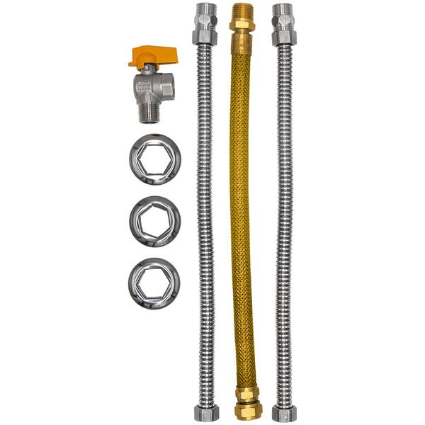 Kit Ligação Aquecedor 1/2mx1/2f 40cm Registro 90 Druck