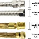 Kit Ligação Aquecedor 1/2mx1/2f 40cm Registro 90 Druck