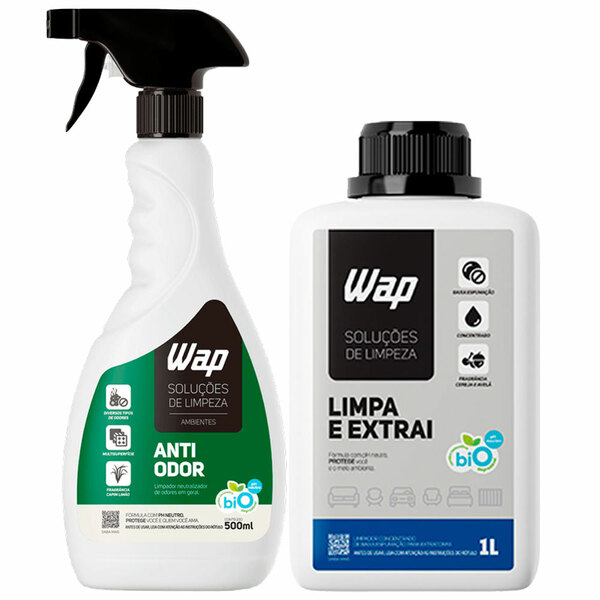 Kit Limpa Extrai Detergente Concentrado Anti Odor Carpete Sof