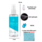 Kit Limpa Telas De Outro Mundo 150ml Com Pano Azul Claro