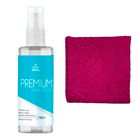 Kit Limpa Telas De Outro Mundo 150ml Com Pano Rosa Choque