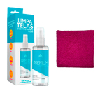 Kit Limpa Telas De Outro Mundo 150ml Com Pano Rosa Choque