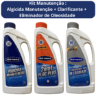Kit Limpeza Algicida Clarificante Oleosidade Hidroazul 01 Lt