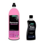 Kit Limpeza Auto Removex 1,5l + Pneu Pretinho 500ml Vonixx