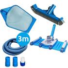 Kit Limpeza De Piscina Fibra E Alvenaria Com Magueira - Nade