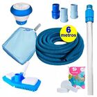 Kit Limpeza Para Piscina Aspirador Flutuador Piscina