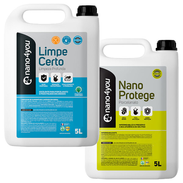 Kit Limpeza Pesada Proteção Invisível Duradoura Porcelanato P