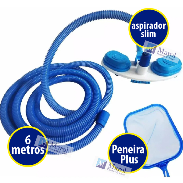 Kit Limpeza Piscina Inflavel Above Ground Mangueira 6m Sodramar Leroy Merlin