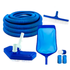 Kit Limpeza Piscina Mangueira 6m Alvenaria Fibra Vinil
