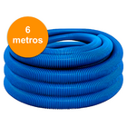 Kit Limpeza Piscina Mangueira 6m Alvenaria Fibra Vinil