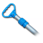 Kit Limpeza Piscina Peneira Aspirador Escova Cabo 140cm