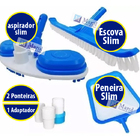 Kit Limpeza Slim Piscinas De Alvenaria, Vinil Ou Fibra Sodram